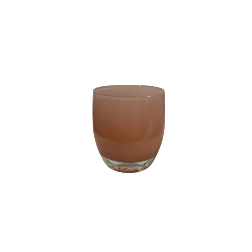 Glassybaby Triskelion Pink Goodness‎ Opaque Votive Hand Blown Candle Holder